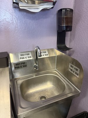Hand sinks for hand washing before, during and after ear piercing services. - Sanitizer is nice and convenient, but everyone knows that handwashing performed properly before, during and after services can contribute to keeping the contamination levels lower. If you don’t see the dedicated handwashing, sink in the workstation area or close by, chances are that your service provider isn’t a professional body art studio,  licensed by the county. Dedicated sinks are required. Look for them.
