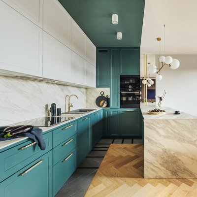 Stylish Kitchen Remodel by King David Home Builders in Palo Alto, CA - Striking color contrast and clean detailing shaped this kitchen remodel completed by King David Home Builders in Palo Alto, CA. The design centered around a bold lower cabinet finish, softened by clean white uppers and marble-inspired surfaces that run across the counters, backsplash, and island.
The material palette was kept tight to create cohesion, waterfall edges, subtle veining, and brushed brass hardware offered balance without excess. Lighting and layout were planned together, with the sculptural chandelier helping define the island as the heart of the space.
This remodel reflects our approach to kitchens: defined by simplicity, elevated through material, and built for how people actually live.
Let’s design a kitchen that delivers both precision and personality. Stylish Kitchen Remodel by King David Home Builders in Palo Alto, CA - Striking color contrast and clean detailing shaped this kitchen remodel completed by King David Home Builders in Palo Alto, CA. The design centered around a bold lower cabinet finish, softened by clean white uppers and marble-inspired surfaces that run across the counters, backsplash, and island.
The material palette was kept tight to create cohesion, waterfall edges, subtle veining, and brushed brass hardware offered balance without excess. Lighting and layout were planned together, with the sculptural chandelier helping define the island as the heart of the space.
This remodel reflects our approach to kitchens: defined by simplicity, elevated through material, and built for how people actually live.
Let’s design a kitchen that delivers both precision and personality.