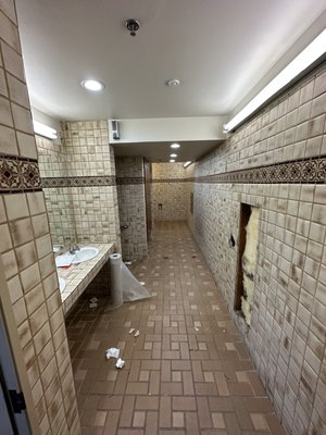 Commercial Bathroom Demolition - Scope: Remove all flooring, walls, and fixtures. Commercial Bathroom Demolition - Scope: Remove all flooring, walls, and fixtures.