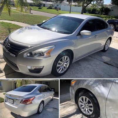 Exterior Wash on Car/Sedan - • Foam Bath • Wax • Clean Exterior Windows • Tires • Doorjambs, Rims & Wheel Wells Detailed and Shined • Tire Pressure Checked • Windshield Wiper Fluid Top-off