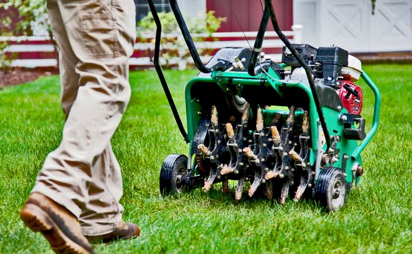 Lawn Aeration - Lawn aeration helps loosen compacted soil so water, oxygen and nutrients can reach the root system more effectively. This is especially helpful in North Texas, where clay-heavy soil can become hard and compacted over time.
