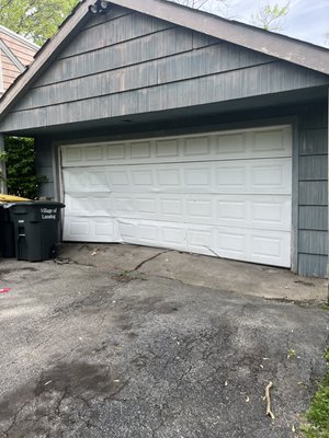 Garage door replacement 2021 - This garage door was replaced after an emergency call the night before that their garage door has been crashed into. We arrived promptly and installed the garage door the same day. Everything was done within 1-2 days and was done with care. Everything is under warranty parts and labor. Garage door replacement 2021 - This garage door was replaced after an emergency call the night before that their garage door has been crashed into. We arrived promptly and installed the garage door the same day. Everything was done within 1-2 days and was done with care. Everything is under warranty parts and labor.