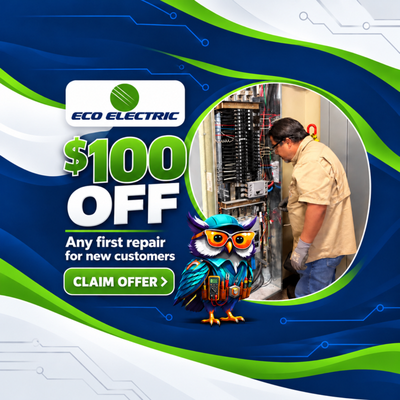 For Visiting - Chris Dodson, owner of Eco Electric, is a master electrician. Trained as an electrician in the U. S. Navy, he began his electrical career in Las Vegas in 1993.
Multi-family and commercial electrical construction have been his focus since the start. He also has extensive experience in single-family homes, low-voltage system integration and service electrical work.
Chris holds a Clark County Master Electrician certification, Nevada OSHA 30-hour certification, Nevada OSHA Photovoltaic Installers certification, as well as Level 1 Certified Thermographer. For Visiting - Chris Dodson, owner of Eco Electric, is a master electrician. Trained as an electrician in the U. S. Navy, he began his electrical career in Las Vegas in 1993.
Multi-family and commercial electrical construction have been his focus since the start. He also has extensive experience in single-family homes, low-voltage system integration and service electrical work.
Chris holds a Clark County Master Electrician certification, Nevada OSHA 30-hour certification, Nevada OSHA Photovoltaic Installers certification, as well as Level 1 Certified Thermographer.