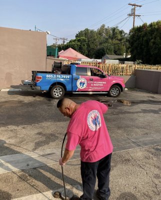 Team in action! - Technicians in the field! Team in action! - Technicians in the field!
