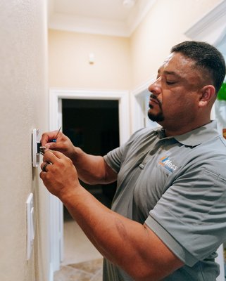 Thermostat Repair - Successfully diagnosed and repaired a faulty home thermostat that was causing inconsistent temperature control. The project involved troubleshooting electrical connections, replacing a malfunctioning sensor, and recalibrating the unit for optimal efficiency. The client now enjoys reliable, energy-efficient heating and cooling. Prompt, clean, and transparent service from start to finish. Thermostat Repair - Successfully diagnosed and repaired a faulty home thermostat that was causing inconsistent temperature control. The project involved troubleshooting electrical connections, replacing a malfunctioning sensor, and recalibrating the unit for optimal efficiency. The client now enjoys reliable, energy-efficient heating and cooling. Prompt, clean, and transparent service from start to finish.
