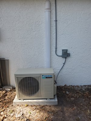 Installing a new mini- split - This complete new install was done on a rental property