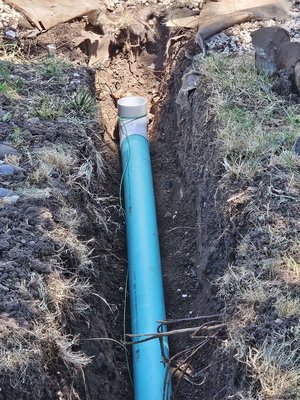Sewer line replacement - Sewer line replacement done in July 2025 Sewer line replacement - Sewer line replacement done in July 2025