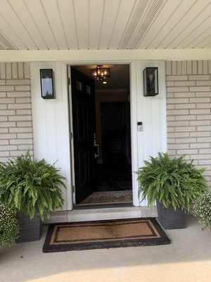 Entry Door Custom Cutout - This entryway was originally only a single slab. Our customer wanted more light to enter the home, and always wondered why the builder put in a small single slab with barely any light!
In one day, Alexandria fully transformed the entryway! We removed the existing door, and reframed the opening to add sidelight panels. Along with a beautifully crafted entry door, our customer couldn’t be happier with how much light shines through.
Call us today for any door upgrades! Entry Door Custom Cutout - This entryway was originally only a single slab. Our customer wanted more light to enter the home, and always wondered why the builder put in a small single slab with barely any light!
In one day, Alexandria fully transformed the entryway! We removed the existing door, and reframed the opening to add sidelight panels. Along with a beautifully crafted entry door, our customer couldn’t be happier with how much light shines through.
Call us today for any door upgrades!