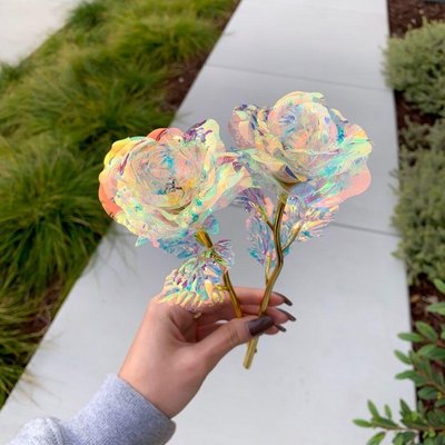Wholesales - Galaxy Rose 12pcs. - Welcome to wholesales and retails. Retail $ 9.99 , Wholesale $79.99/12pcs.
Show your special someone you love them with this galaxy rose! It arrives beautifully packaged and ready to go. Each lovely rose is delicately hand-made and designed to last forever!