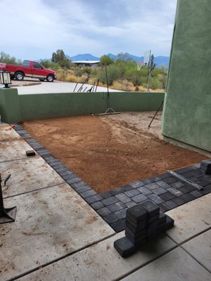 Black Pavers and Artificial Grass Install - Our client requested paver install around the artificial grass area. California 60 is one of our softest options, perfect is used for yoga, babies, pool sides and more. Black Pavers and Artificial Grass Install - Our client requested paver install around the artificial grass area. California 60 is one of our softest options, perfect is used for yoga, babies, pool sides and more.