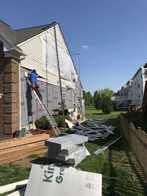 Siding Damage Disappears! - This customer came to us looking for a solution and we offered him a beautiful option!