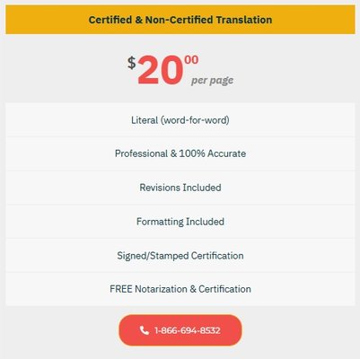 Certified Translation - We Offer Certified And Standard Document Translations
As your company grows into the global market we are your translation source for all your marketing, advertisement and general business literature. We understand that immigration is an investment in your future. The cost of each USCIS document translation will depend on a variety of factors, including the length and complexity of the document. We provide a professional translation service that is both high quality and cost-effective with fast turnaround delivery.
If you are ready to seek a professional translation, fill out the free quote now. Our process is easy. Simply provide the required information and upload your document to receive your free quote. Certified Translation - We Offer Certified And Standard Document Translations
As your company grows into the global market we are your translation source for all your marketing, advertisement and general business literature. We understand that immigration is an investment in your future. The cost of each USCIS document translation will depend on a variety of factors, including the length and complexity of the document. We provide a professional translation service that is both high quality and cost-effective with fast turnaround delivery.
If you are ready to seek a professional translation, fill out the free quote now. Our process is easy. Simply provide the required information and upload your document to receive your free quote.