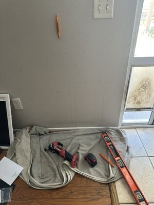 Doggy door installed!! - New doggy door install Doggy door installed!! - New doggy door install