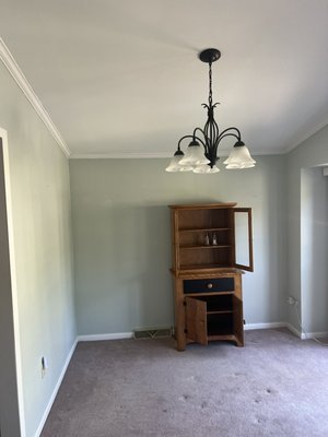 Interior home painting 2022 - This job was done on a newly bought home that needed some life into the walls trim and ceilings. We came in and painted two coats to the walls with Big chill from Sherwin Williams and extra white on the ceilings and trim. This gave a much needed update to an outdated home. Interior home painting 2022 - This job was done on a newly bought home that needed some life into the walls trim and ceilings. We came in and painted two coats to the walls with Big chill from Sherwin Williams and extra white on the ceilings and trim. This gave a much needed update to an outdated home.