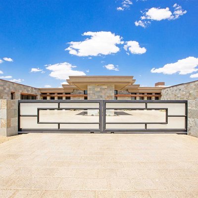 Iron & Wood Gates - Our custom designed residential security gates are handmade to match the style and color of your home, as well as to fit your budget. Our high quality wrought iron and wood entry gates are durable and decorative, improving curb appeal, and instantly adding property value to your home. Each wrought iron gate is built to withstand harsh weather conditions: both extreme sun and extreme cold. We also offer automatic gates with digital controls, electric gate openers and pneumatic closers. Your iron and wood gate will be built to fit your home’s custom design requirements. Whether you are looking for a wrought iron garden gate, a wrought iron driveway gate, or a composite or redwood gate for your backyard, First Impression Ironworks is here for you! Our iron and wood gates are perfect as:
Driveway Gates
Entrance Gates
Garden Gates
Entryway Gates
Pedestrian Gates
RV Gates
Courtyard Gates
Side Gates
Wood Panel Swing Gates Iron & Wood Gates - Our custom designed residential security gates are handmade to match the style and color of your home, as well as to fit your budget. Our high quality wrought iron and wood entry gates are durable and decorative, improving curb appeal, and instantly adding property value to your home. Each wrought iron gate is built to withstand harsh weather conditions: both extreme sun and extreme cold. We also offer automatic gates with digital controls, electric gate openers and pneumatic closers. Your iron and wood gate will be built to fit your home’s custom design requirements. Whether you are looking for a wrought iron garden gate, a wrought iron driveway gate, or a composite or redwood gate for your backyard, First Impression Ironworks is here for you! Our iron and wood gates are perfect as:
Driveway Gates
Entrance Gates
Garden Gates
Entryway Gates
Pedestrian Gates
RV Gates
Courtyard Gates
Side Gates
Wood Panel Swing Gates