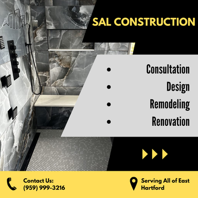 Bathroom Remodeling - Ready to transform your bathroom into a personal retreat? Contact us today to start your renovation journey! (860) 990-9181