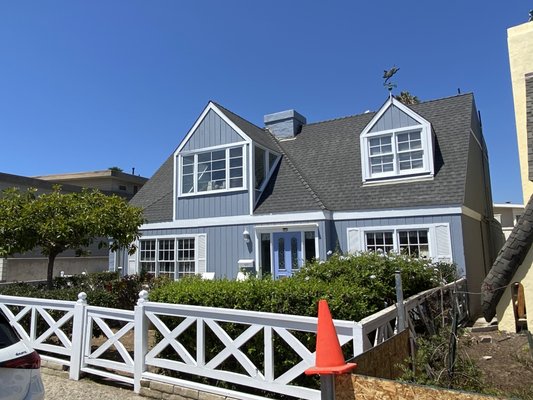 Exterior House Painting - A major exterior transformation that improved the home's curb appeal and overall appearance. 

Complete exterior transformation of this coastal-style home. We refreshed the exterior siding, trim, window surrounds, and architectural details with a clean, modern color scheme while preserving the character of the original design.

The project included detailed surface preparation, painting, trim work, and finishing touches to give the home a fresh, clean, and updated appearance.