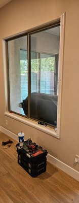 shutters that customer wanted put on living room window that was getting alot of light! - this was a shutter install a customer wanted on a livingroom window that was getting a lot of light!