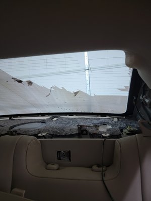 2005 Toyota Avalon - 19 year old film had seen better days. The removal process was taken care of properly to ensure the customer would have a functioning rear defroster. The customer went with our Ceramic line of film. No more fading, 99% UV protection,  82% heat rejection,  sun/light glare reduction and a lifetime warranty.