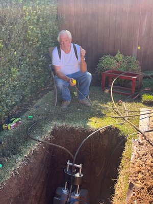 Complete Trenchless Sewerline Replacement - Most homes in the San Gabriel Valley built in the 20s , 30s and 40 hace original 4" red clay sewer pipe installed in 4 foot lengths with cement joints. Over time with ground movement tree roots eventually intrude and grow inside the sewerline with catastrophic results. Frequent backups start to happen usually around the Holidays. Quit throwing good money after bad paying for mechanical rooter cleaning over and over. Let us give your a new sewerline in a day without tearing up your whole front yard with trenchless sewer replacement! Call 626 524 4255 for a courtesy consultation Complete Trenchless Sewerline Replacement - Most homes in the San Gabriel Valley built in the 20s , 30s and 40 hace original 4" red clay sewer pipe installed in 4 foot lengths with cement joints. Over time with ground movement tree roots eventually intrude and grow inside the sewerline with catastrophic results. Frequent backups start to happen usually around the Holidays. Quit throwing good money after bad paying for mechanical rooter cleaning over and over. Let us give your a new sewerline in a day without tearing up your whole front yard with trenchless sewer replacement! Call 626 524 4255 for a courtesy consultation
