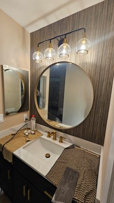 Half bathroom remodel - bathroom remodel