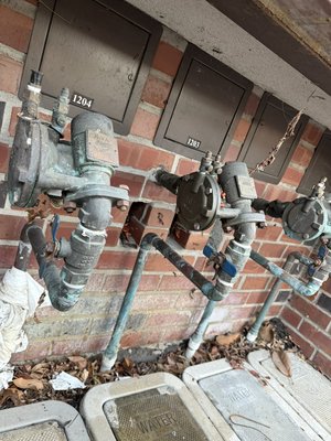 Replacing of Water Pressure Reducer - This valve was replaced because the old one was not working properly and the customer has no flow