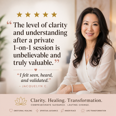 New Client Introductory Session - New Client Introductory Session (45 Minutes)
This one-time introductory session is designed for first-time clients who would like to experience my work before committing to a full session.
Whether you're struggling with anxiety, emotional pain, relationship challenges, feeling stuck, or uncertainty about your next steps, this session is designed to help you gain clarity, identify what may be holding you back, and experience greater peace and relief.
Many clients notice meaningful shifts from their very first session. Simply show up as you are and share what's been going on. I'll guide the process and tailor the session to your unique situation.
$175 • First-time clients only New Client Introductory Session - New Client Introductory Session (45 Minutes)
This one-time introductory session is designed for first-time clients who would like to experience my work before committing to a full session.
Whether you're struggling with anxiety, emotional pain, relationship challenges, feeling stuck, or uncertainty about your next steps, this session is designed to help you gain clarity, identify what may be holding you back, and experience greater peace and relief.
Many clients notice meaningful shifts from their very first session. Simply show up as you are and share what's been going on. I'll guide the process and tailor the session to your unique situation.
$175 • First-time clients only