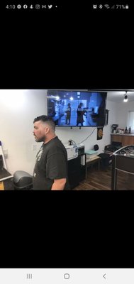Building of the Barber Stop - Covid 19 had all shops in WV closed for almost 2 months. We took this time to remodel, build shelves and add massage chairs and barber chair