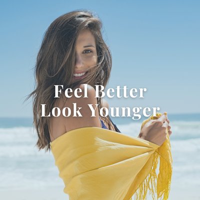 Feel Better & Look Younger - Reach out to us to see how we can help you feel better and younger.