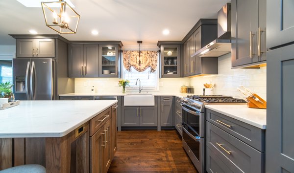 Fairview Kitchen - This remodel was done to a closed off kitchen. We opened up the entire kitchen by removing two walls. Now this kitchen has the open feel they were looking for! Fairview Kitchen - This remodel was done to a closed off kitchen. We opened up the entire kitchen by removing two walls. Now this kitchen has the open feel they were looking for!
