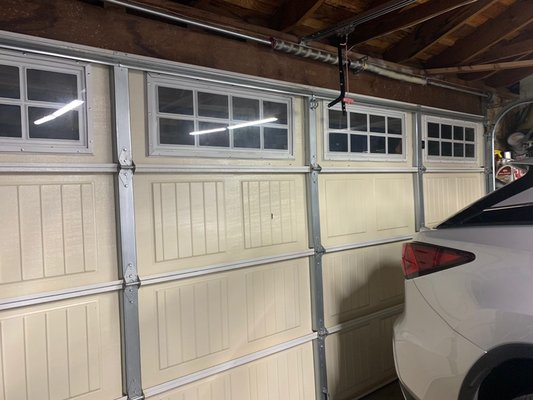 New springs replacement - Two car garage broken spring and cables replacement New springs replacement - Two car garage broken spring and cables replacement