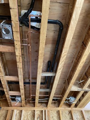 Plumbing Rough in for Bathroom - Plumbing rough in for a bathroom addition Plumbing Rough in for Bathroom - Plumbing rough in for a bathroom addition