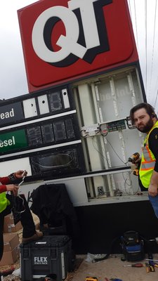 QT led gas prices - This was our first one of many in the KC area! Coming to a store near you!