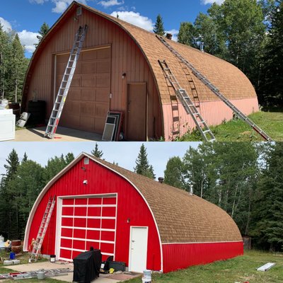 "A Rural Renewal" - August 2021 in Red Deer County - Prime Painting Calgary helped bring some more brightness to rural Red Deer County by updating the faded paint on these farm buildings. The new colour is one of the brightest reds that Sherwin Williams offers and now the buildings stand proud in the fields. "A Rural Renewal" - August 2021 in Red Deer County - Prime Painting Calgary helped bring some more brightness to rural Red Deer County by updating the faded paint on these farm buildings. The new colour is one of the brightest reds that Sherwin Williams offers and now the buildings stand proud in the fields.
