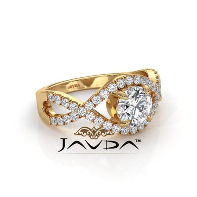 Lab grown diamond engagement ring - Javda offers custom lab-grown diamond engagement ring. Shop selection of lab-grown diamond engagement ring in 14k and 18k white gold, yellow gold, rose gold, platinum 950