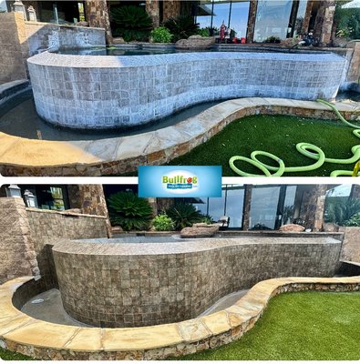 ✨ Tile Transformation Magic! - Check out this stunning before-and-after! Bullfrog Pool Tile Cleaning brought this pool wall back to life—removing years of calcium buildup and restoring the natural beauty. Want yours to shine too? Call the experts at Bullfrog! ✨ Tile Transformation Magic! - Check out this stunning before-and-after! Bullfrog Pool Tile Cleaning brought this pool wall back to life—removing years of calcium buildup and restoring the natural beauty. Want yours to shine too? Call the experts at Bullfrog!