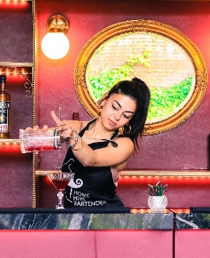 Mixology Classes - Alcoholic Beverage Regulation Administration (ABRA) Licensed
Elevate your celebrations with our dynamic mixology classes, perfect for bachelorette parties, birthdays, girls' nights, or team-building experiences. Step outside the ordinary bar scene and immerse yourself in a unique, hands-on night out.
Our expert mixologists, trained by the renowned Brian Van Flandern—dubbed America's Top Mixologist by Food Network and featured on Bar Rescue and Property Brothers—bring a wealth of knowledge and excitement to every class.
Led by our highly trained staff, your guests will embark on a lively journey into the art of mixology. They'll discover the secrets of crafting the perfect cocktail, from shaking and stirring to achieving that elusive balance of flavors. It's not just a night out; it's a memorable, interactive experience that adds a flavorful twist to your special occasions. Mixology Classes - Alcoholic Beverage Regulation Administration (ABRA) Licensed
Elevate your celebrations with our dynamic mixology classes, perfect for bachelorette parties, birthdays, girls' nights, or team-building experiences. Step outside the ordinary bar scene and immerse yourself in a unique, hands-on night out.
Our expert mixologists, trained by the renowned Brian Van Flandern—dubbed America's Top Mixologist by Food Network and featured on Bar Rescue and Property Brothers—bring a wealth of knowledge and excitement to every class.
Led by our highly trained staff, your guests will embark on a lively journey into the art of mixology. They'll discover the secrets of crafting the perfect cocktail, from shaking and stirring to achieving that elusive balance of flavors. It's not just a night out; it's a memorable, interactive experience that adds a flavorful twist to your special occasions.