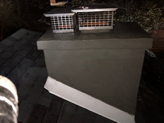 Chimney repair - This is a Chimney I rebuild from roof line up. built out of block with custom poured concrete cap, new flashing, 2 coats of sure wall, sealed with concrete sealer... Chimney repair - This is a Chimney I rebuild from roof line up. built out of block with custom poured concrete cap, new flashing, 2 coats of sure wall, sealed with concrete sealer...