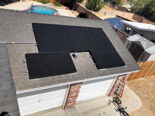 Solar Installation - Lancaster, CA - This customer spent a year going back and forth and we finally were able to design a system that fits his budget and delivers the expected production and more. We were abler to get customer a rebate and years later, the system is performing very well.