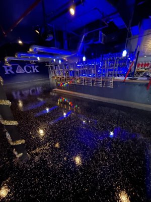 The Rack Scottsdale - Old floor was ground and re coated with a commercial grade epoxy coating. The Rack Scottsdale - Old floor was ground and re coated with a commercial grade epoxy coating.