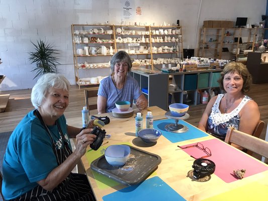 Painters at Brevard Clay - Brevard Clay is your go-to creative space for an interactive arts experience! We offer Paint-your-own and Make-your-own pottery which is the perfect activity for people of all ages to express their creative side. Make something beautiful to take home or gift to a loved one. Painters at Brevard Clay - Brevard Clay is your go-to creative space for an interactive arts experience! We offer Paint-your-own and Make-your-own pottery which is the perfect activity for people of all ages to express their creative side. Make something beautiful to take home or gift to a loved one.