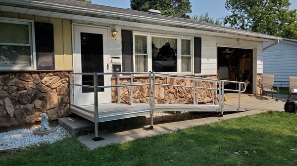 EZ-Access ramp - We installed an EZ-Access ramp for our customer who was coming home and needed to be able to safely get into their home.