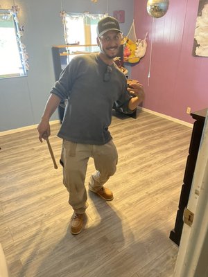 Drive way extension and room remodel - One picture is my partner taking pride In the room remodel and the other is a beautiful R/V driveway extension Drive way extension and room remodel - One picture is my partner taking pride In the room remodel and the other is a beautiful R/V driveway extension