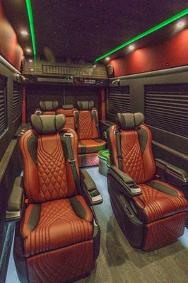 Mercedes-Benz Executive Limousine Sprinter - Mercedes-Benz Executive sprinter van. 7 seater. 4 captain chairs and a 3 seater reclining bench. Let us transport you to your next meeting or your next night on the town. Professional drivers will cater to your every need Mercedes-Benz Executive Limousine Sprinter - Mercedes-Benz Executive sprinter van. 7 seater. 4 captain chairs and a 3 seater reclining bench. Let us transport you to your next meeting or your next night on the town. Professional drivers will cater to your every need