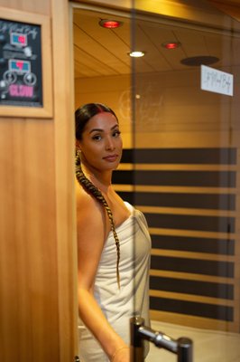Infrared Sauna Experience - Want to enjoy a luxurious self-care experience while taking care of your mind and body? Book a Lite Detox Experience! Enjoy a private infrared sauna suite for 60 minutes. Unwind in your sauna with ensuite entertainment (Spotify, Headspace, Netflix) and light therapy. Afterward, rinse off in a private eucalyptus rain shower with aromatherapy and emerge feeling fresher, happier, and more relaxed than ever. Infrared Sauna Experience - Want to enjoy a luxurious self-care experience while taking care of your mind and body? Book a Lite Detox Experience! Enjoy a private infrared sauna suite for 60 minutes. Unwind in your sauna with ensuite entertainment (Spotify, Headspace, Netflix) and light therapy. Afterward, rinse off in a private eucalyptus rain shower with aromatherapy and emerge feeling fresher, happier, and more relaxed than ever.