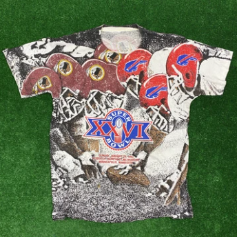 Buffalo Bills Vintage - Shop our selection of Buffalo Bills vintage T-shirts, hats, jersey, jackets, pants, and more at www.mycuzinvintage.com.