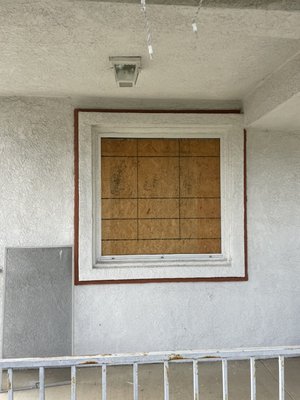 Residential glass replacement and board up - Two broken glass windows at a residential property called for a replacement. Went out there same day boarded it up and was there next day to replace it for the customer.