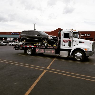 Light & Medium Towing Services - If you need your car, van, truck, or other personal vehicle towed, the professional towing team at Kilgore Wrecker Service is here to help. Not only do we tow automobiles, but we also offer specialized towing services to meet whatever towing need you have.
We offer 24/7 emergency towing and accept Alpha and State Farm insurances.
When you call us, you never need to worry about the quality of our services. Our owner has over 30 years of auto service experience and our family-owned company dates back to 1970, so you can rest assured that we can take care of your towing needs.
If you need it moved, we can move it!
Call us today for a free estimate or to schedule your light-duty towing service. Light & Medium Towing Services - If you need your car, van, truck, or other personal vehicle towed, the professional towing team at Kilgore Wrecker Service is here to help. Not only do we tow automobiles, but we also offer specialized towing services to meet whatever towing need you have.
We offer 24/7 emergency towing and accept Alpha and State Farm insurances.
When you call us, you never need to worry about the quality of our services. Our owner has over 30 years of auto service experience and our family-owned company dates back to 1970, so you can rest assured that we can take care of your towing needs.
If you need it moved, we can move it!
Call us today for a free estimate or to schedule your light-duty towing service.