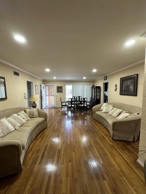 Recessed can installation - This beautiful living room was missing one thing and there you have it! 6 inch recessed lighting installed in Whittier, CA. This took about a days work and we made sure we installed a dimmer switch for all day and night comfort. Recessed can installation - This beautiful living room was missing one thing and there you have it! 6 inch recessed lighting installed in Whittier, CA. This took about a days work and we made sure we installed a dimmer switch for all day and night comfort.
