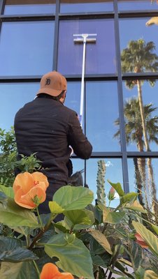 Professional window cleaning! - We offer professional window cleaning, pricing is listed in our pricing breakdown!